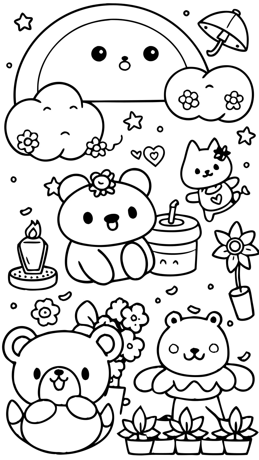 rilakkuma coloring pages